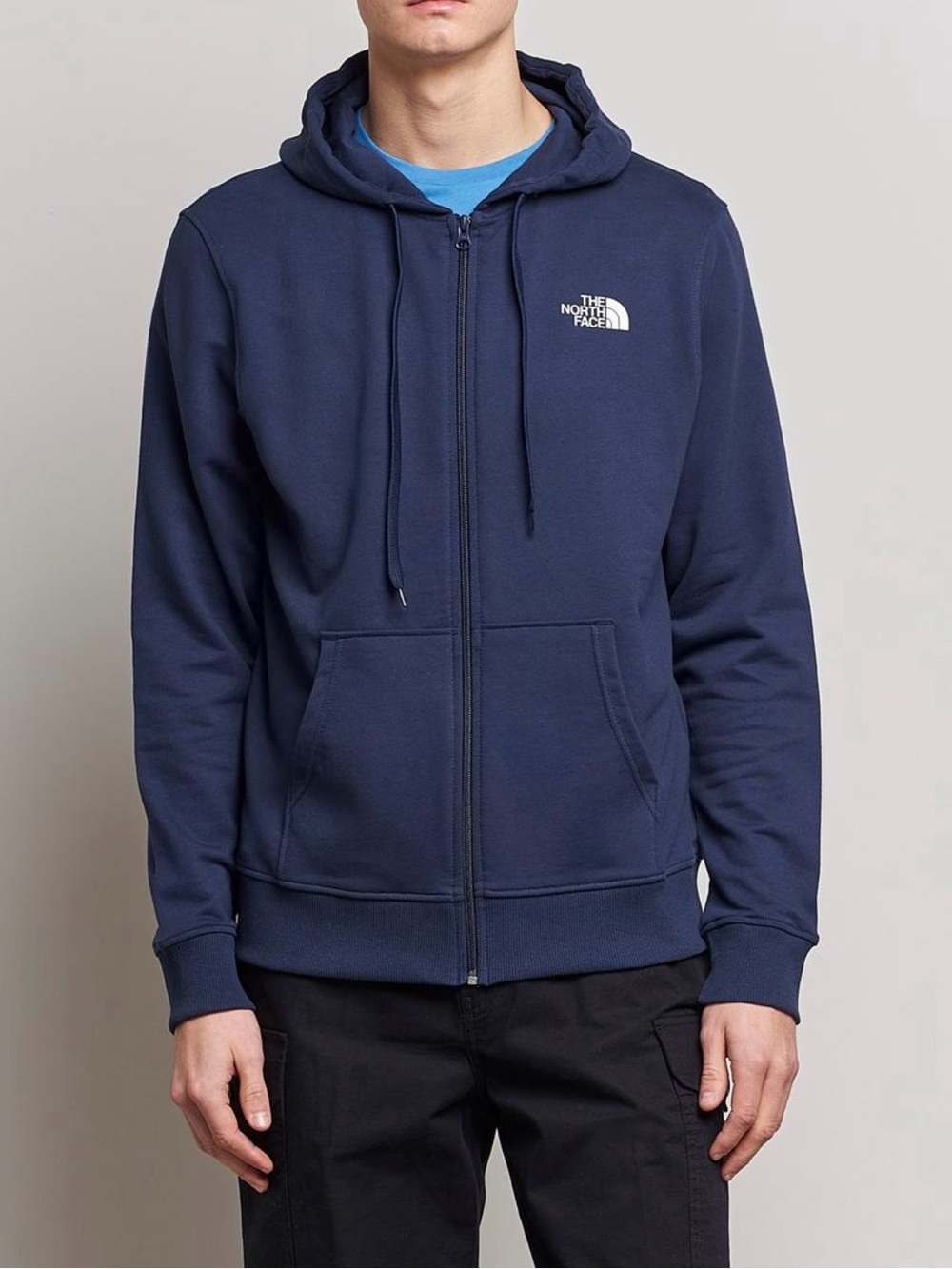 The North Face Men’s Navy Full-Zip Hoodie Sweatshirt